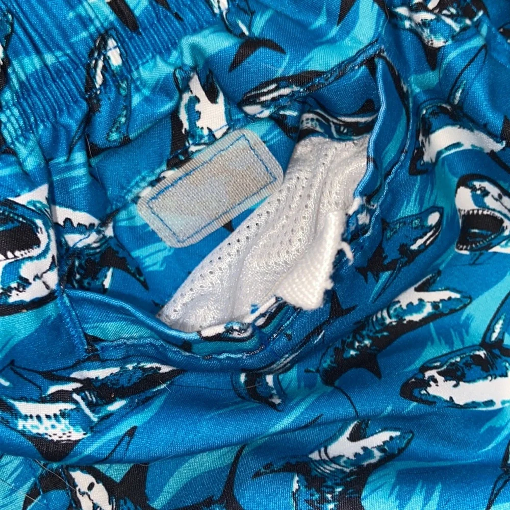 O’Rageous Shark Swim Trunks and Rash Guard Top with Bonus Rash Guard